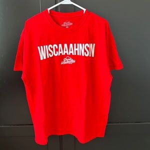 *3 FOR $13* Red Wisconsin Accent T-Shirt